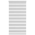Vidaxl zebra rolgordijn 70x150 cm stofbreedte 65,9 cm lichtgrijs