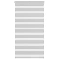 Vidaxl zebra rolgordijn 85x150 cm stofbreedte 80,9 cm lichtgrijs
