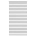 Vidaxl zebra rolgordijn 85x150 cm stofbreedte 80,9 cm lichtgrijs