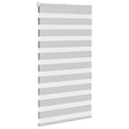 Vidaxl zebra rolgordijn 85x150 cm stofbreedte 80,9 cm lichtgrijs