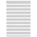 Vidaxl zebra rolgordijn 110x150 cm stofbreedte 105,9 cm lichtgrijs
