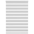Vidaxl zebra rolgordijn 110x150 cm stofbreedte 105,9 cm lichtgrijs