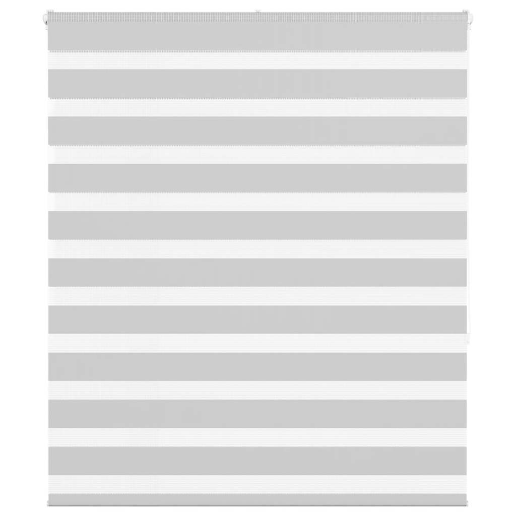 Vidaxl zebra rolgordijn 120x150 cm stofbreedte 115,9 cm lichtgrijs