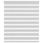 Vidaxl zebra rolgordijn 120x150 cm stofbreedte 115,9 cm lichtgrijs