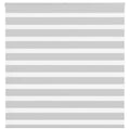Vidaxl zebra rolgordijn 145x150 cm stofbreedte 140,9 cm lichtgrijs