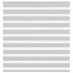 Vidaxl zebra rolgordijn 145x150 cm stofbreedte 140,9 cm lichtgrijs
