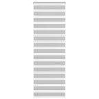 Vidaxl zebra rolgordijn 85x200 cm stofbreedte 80,9 cm lichtgrijs