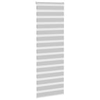 Vidaxl zebra rolgordijn 90x200 cm stofbreedte 85,9 cm lichtgrijs