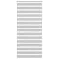 Vidaxl zebra rolgordijn 95x200 cm stofbreedte 90,9 cm lichtgrijs