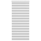 Vidaxl zebra rolgordijn 100x200 cm stofbreedte 95,9 cm lichtgrijs