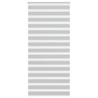 Vidaxl zebra rolgordijn 105x200 cm stofbreedte 100,9 cm lichtgrijs
