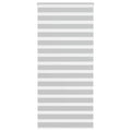 Vidaxl zebra rolgordijn 110x200 cm stofbreedte 105,9 cm lichtgrijs