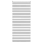 Vidaxl zebra rolgordijn 115x200 cm stofbreedte 110,9 cm lichtgrijs