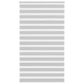 Vidaxl zebra rolgordijn 135x200 cm stofbreedte 130,9 cm lichtgrijs