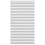 Vidaxl zebra rolgordijn 135x200 cm stofbreedte 130,9 cm lichtgrijs