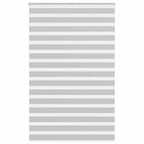 Vidaxl zebra rolgordijn 140x200 cm stofbreedte 135,9 cm lichtgrijs