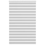 Vidaxl zebra rolgordijn 145x200 cm stofbreedte 140,9 cm lichtgrijs