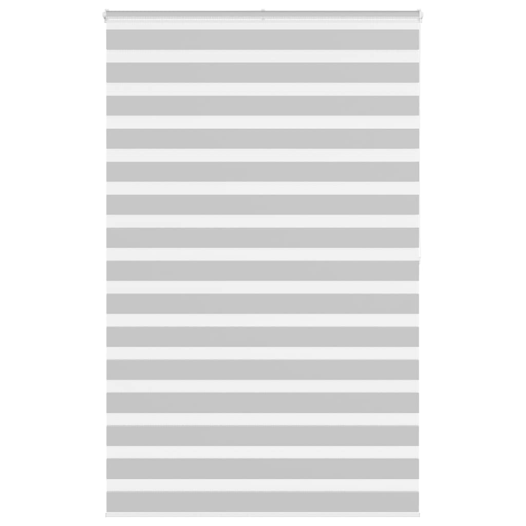 Vidaxl zebra rolgordijn 150x200 cm stofbreedte 145,9 cm lichtgrijs