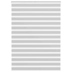 Vidaxl zebra rolgordijn 160x200 cm stofbreedte 155,9 cm lichtgrijs