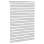 Vidaxl zebra rolgordijn 160x200 cm stofbreedte 155,9 cm lichtgrijs