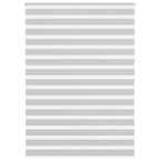 Vidaxl zebra rolgordijn 165x200 cm stofbreedte 160,9 cm lichtgrijs