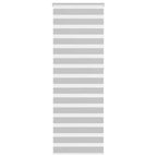 Vidaxl zebra rolgordijn 80x230 cm stofbreedte 75,9 cm lichtgrijs