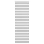 Vidaxl zebra rolgordijn 85x230 cm stofbreedte 80,9 cm lichtgrijs
