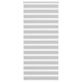 Vidaxl zebra rolgordijn 105x230 cm stofbreedte 100,9 cm lichtgrijs