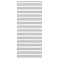 Vidaxl zebra rolgordijn 110x230 cm stofbreedte 105,9 cm lichtgrijs