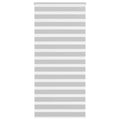 Vidaxl zebra rolgordijn 115x230 cm stofbreedte 110,9 cm lichtgrijs