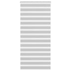 Vidaxl zebra rolgordijn 115x230 cm stofbreedte 110,9 cm lichtgrijs