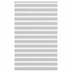 Vidaxl zebra rolgordijn 140x230 cm stofbreedte 135,9 cm lichtgrijs