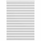 Vidaxl zebra rolgordijn 155x230 cm stofbreedte 150,9 cm lichtgrijs