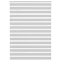 Vidaxl zebra rolgordijn 160x230 cm stofbreedte 155,9 cm lichtgrijs