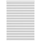 Vidaxl zebra rolgordijn 160x230 cm stofbreedte 155,9 cm lichtgrijs