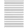 Vidaxl zebra rolgordijn 165x230 cm stofbreedte 160,9 cm lichtgrijs