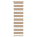 Vidaxl zebra blind 45x100 cm stofbreedte 40,9 cm polyester zandbruin