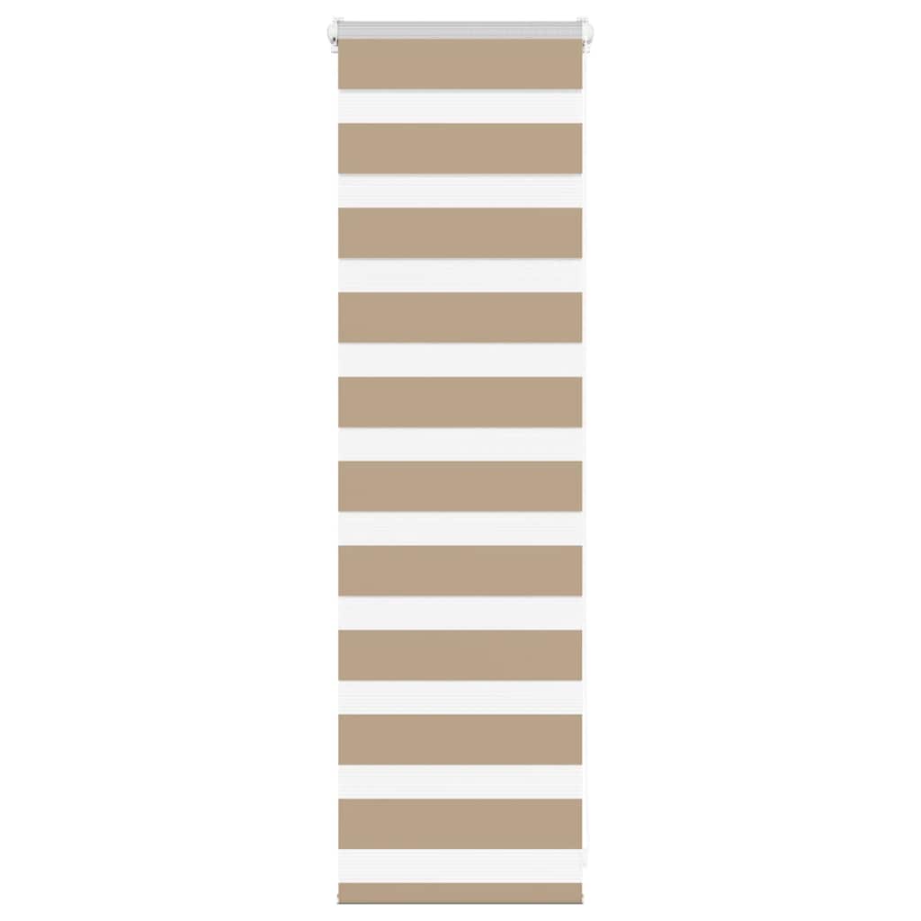 Vidaxl zebra blind 50x100 cm stofbreedte 45,9 cm polyester zandbruin
