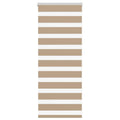 Vidaxl zebra blind 55x100 cm stofbreedte 50,9 cm polyester zandbruin