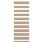 Vidaxl zebra blind 55x100 cm stofbreedte 50,9 cm polyester zandbruin