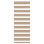 Vidaxl zebra blind 60x100 cm stofbreedte 55,9 cm polyester zandbruin