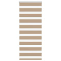 Vidaxl zebra blind zandbruin 65x100 cm stofbreedte 60,9 cm polyester