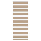 Vidaxl zebra blind zandbruin 65x100 cm stofbreedte 60,9 cm polyester