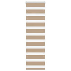 Vidaxl zebra blind 45x150 cm stofbreedte 40,9 cm polyester zandbruin