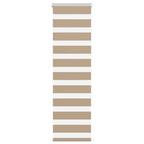 Vidaxl zebra blind 50x150 cm stofbreedte 55,9 cm polyester zandbruin