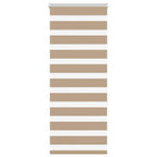 Vidaxl zebra blind zandbruin 65x150 cm stofbreedte 60,9 cm polyester