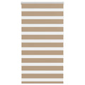 Vidaxl zebra blind 80x150 cm stofbreedte 75,9 cm polyester zandbruin