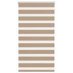 Vidaxl zebra blind 80x150 cm stofbreedte 75,9 cm polyester zandbruin