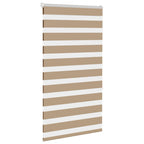 Vidaxl zebra blind 80x150 cm stofbreedte 75,9 cm polyester zandbruin