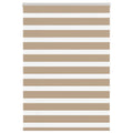 Vidaxl zebra blind 105x150 cm stofbreedte 100,9 cm polyester zandbruin